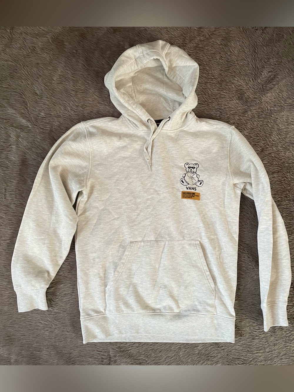Vans Men’s Light Gray Hoodie ( Small )